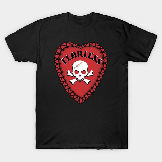 Fearless Heart T-Shirt by FlippinTurtles